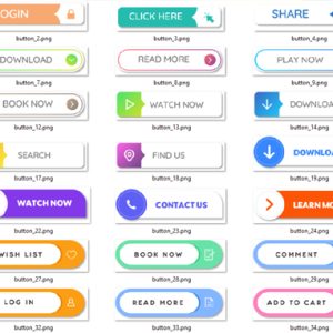 Transparent Call to Action Buttons – Images with Resell Rights
